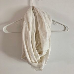 White Circle Scarf